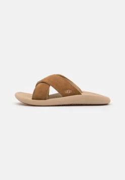 Ugg Brookside Slide - Sandalias Planas - Chestnut