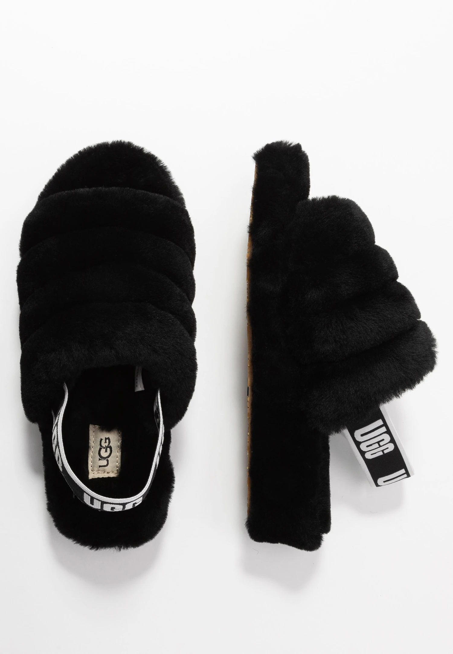 Ugg Fluff Yeah Slide - Sandalias Con Plataforma - Black 4 Ugg Fluff Yeah Slide - Sandalias Con Plataforma - Black - Imagen 4