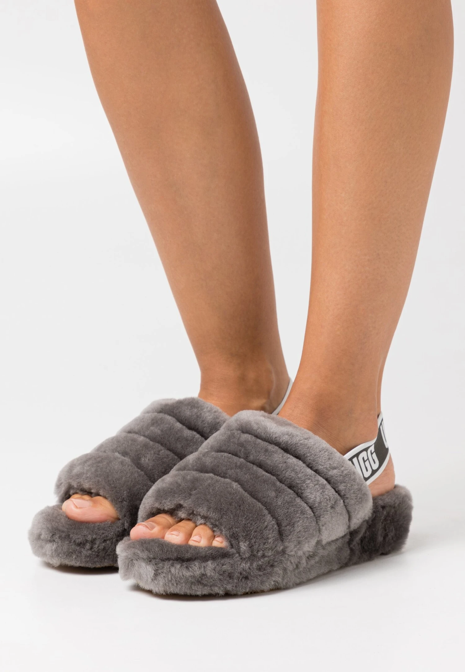 Ugg Fluff Yeah Slide - Pantuflas - Charcoal 1 Ugg Fluff Yeah Slide - Pantuflas - Charcoal
