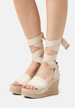 Ugg Abbot Ankle Wrap - Sandalias De Tacón - Driftwood