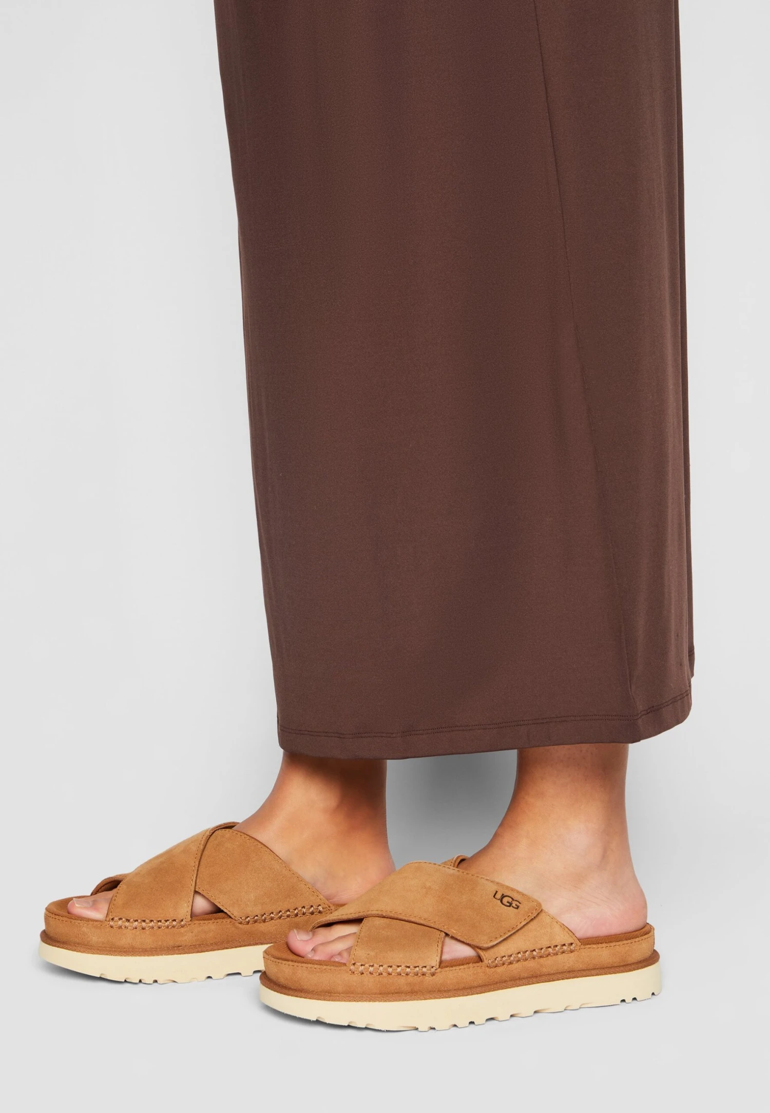 Ugg GoldenstarCross Slide - Sandalias Planas - Chestnut 1 Ugg GoldenstarCross Slide - Sandalias Planas - Chestnut