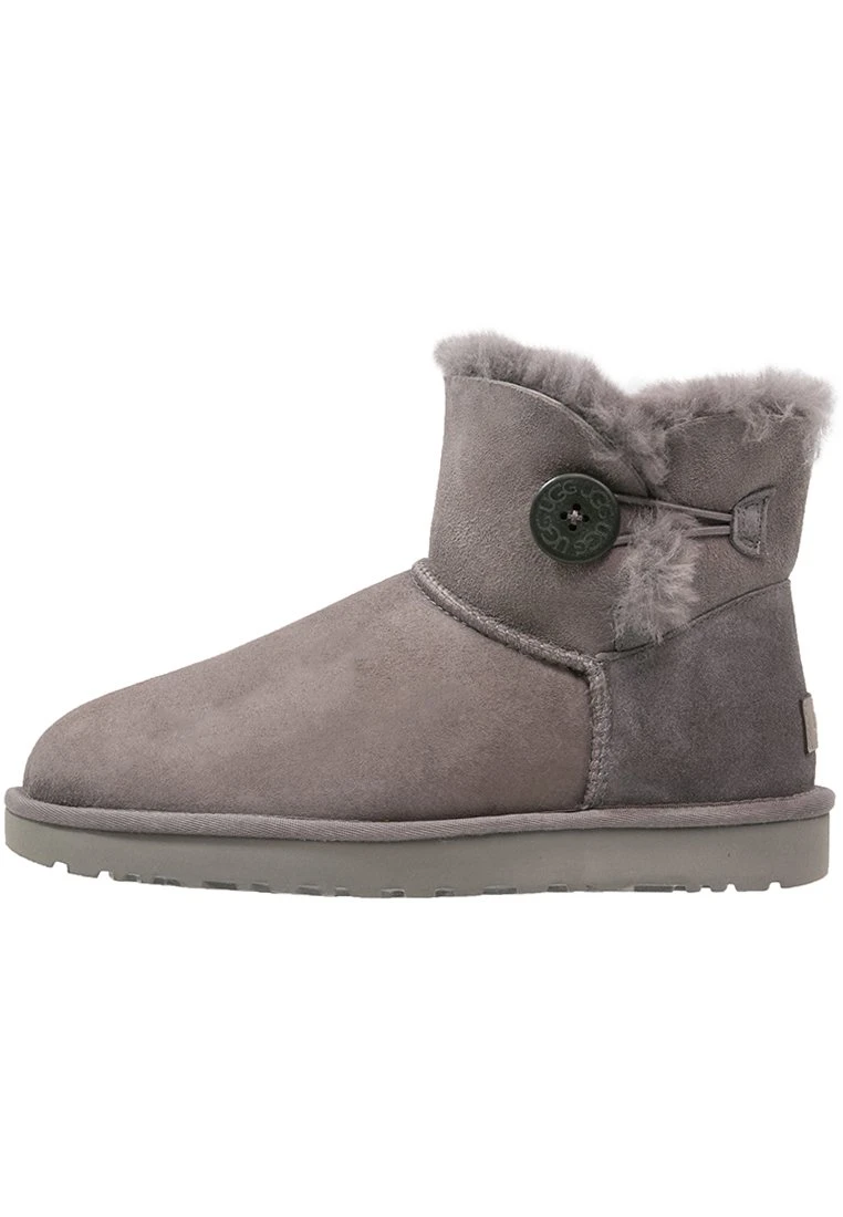 Ugg Mini Bailey Button - Botines Bajos - Grey 1 Ugg Mini Bailey Button - Botines Bajos - Grey