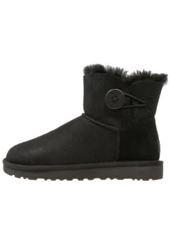 Ugg Mini Bailey Button - Botines Bajos - Black -Ugg 739d930096f54514a19790afa7e39384