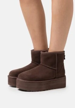 Ugg Classic Mini Platform - Botines Con Plataforma - Burnt Cedar