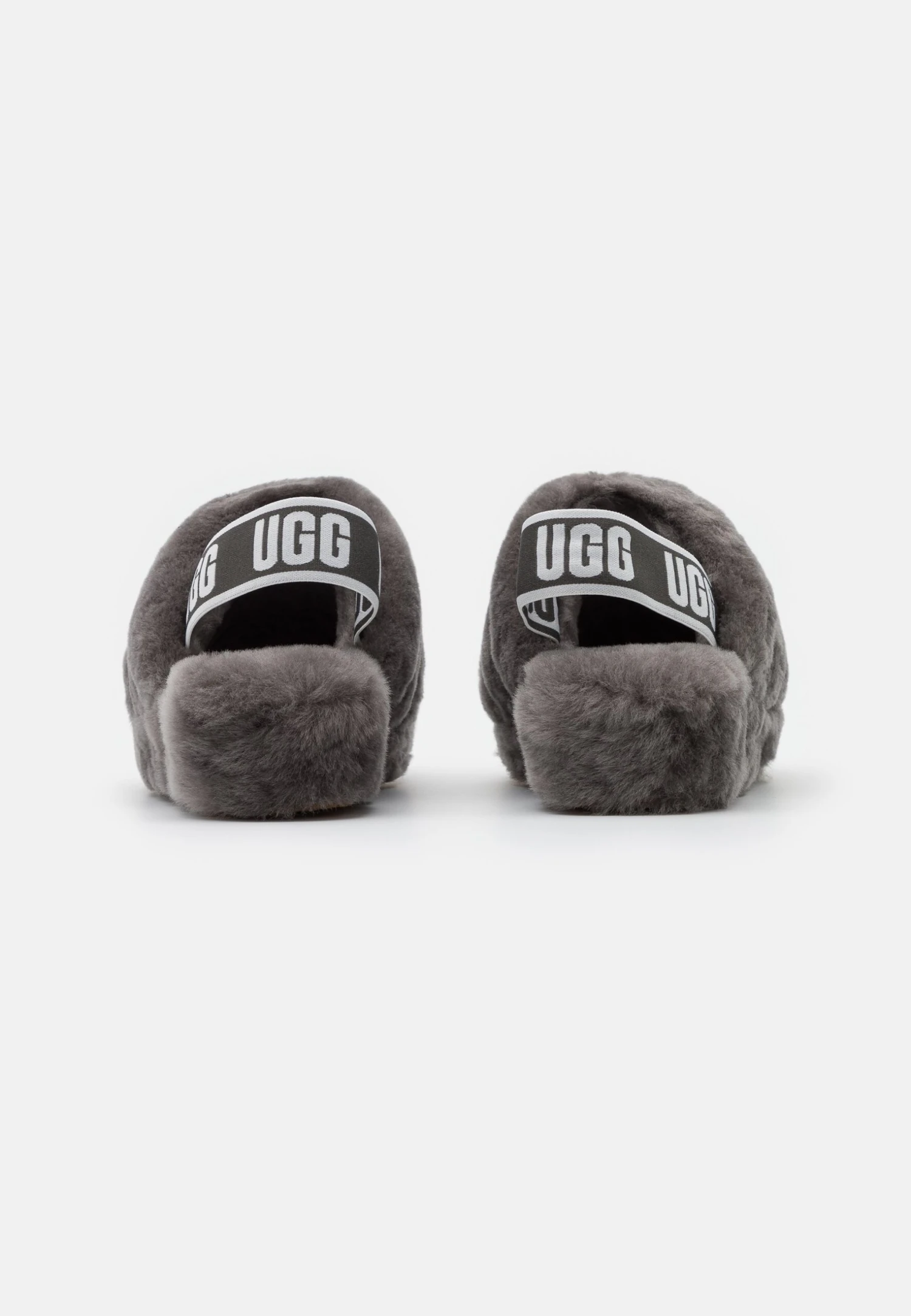 Ugg Fluff Yeah Slide - Pantuflas - Charcoal 4 Ugg Fluff Yeah Slide - Pantuflas - Charcoal - Imagen 4