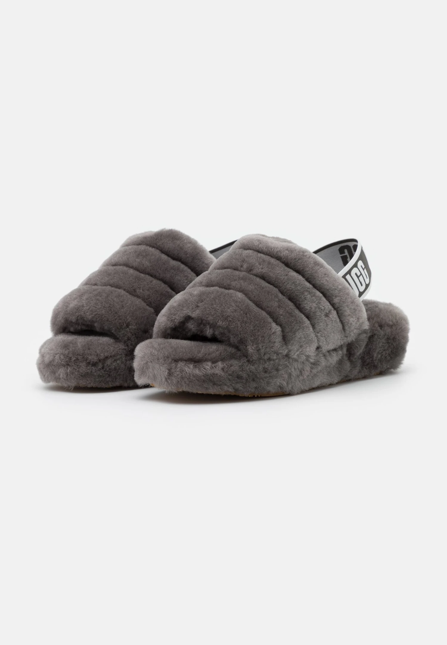 Ugg Fluff Yeah Slide - Pantuflas - Charcoal 3 Ugg Fluff Yeah Slide - Pantuflas - Charcoal - Imagen 3