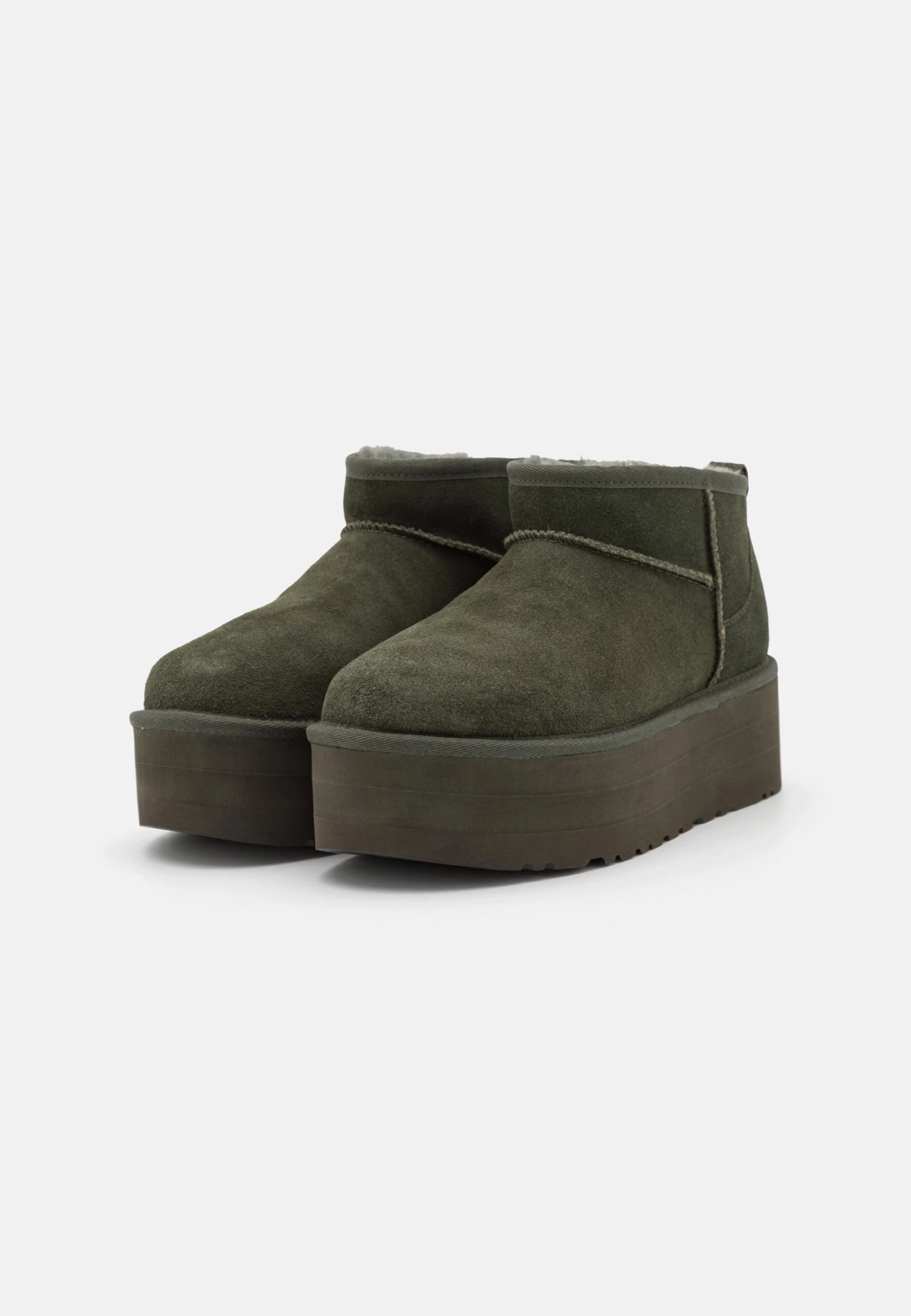 Ugg Classic Ultra Mini Platform - Botines Con Plataforma - Moss Green 3 Ugg Classic Ultra Mini Platform - Botines Con Plataforma - Moss Green - Imagen 3