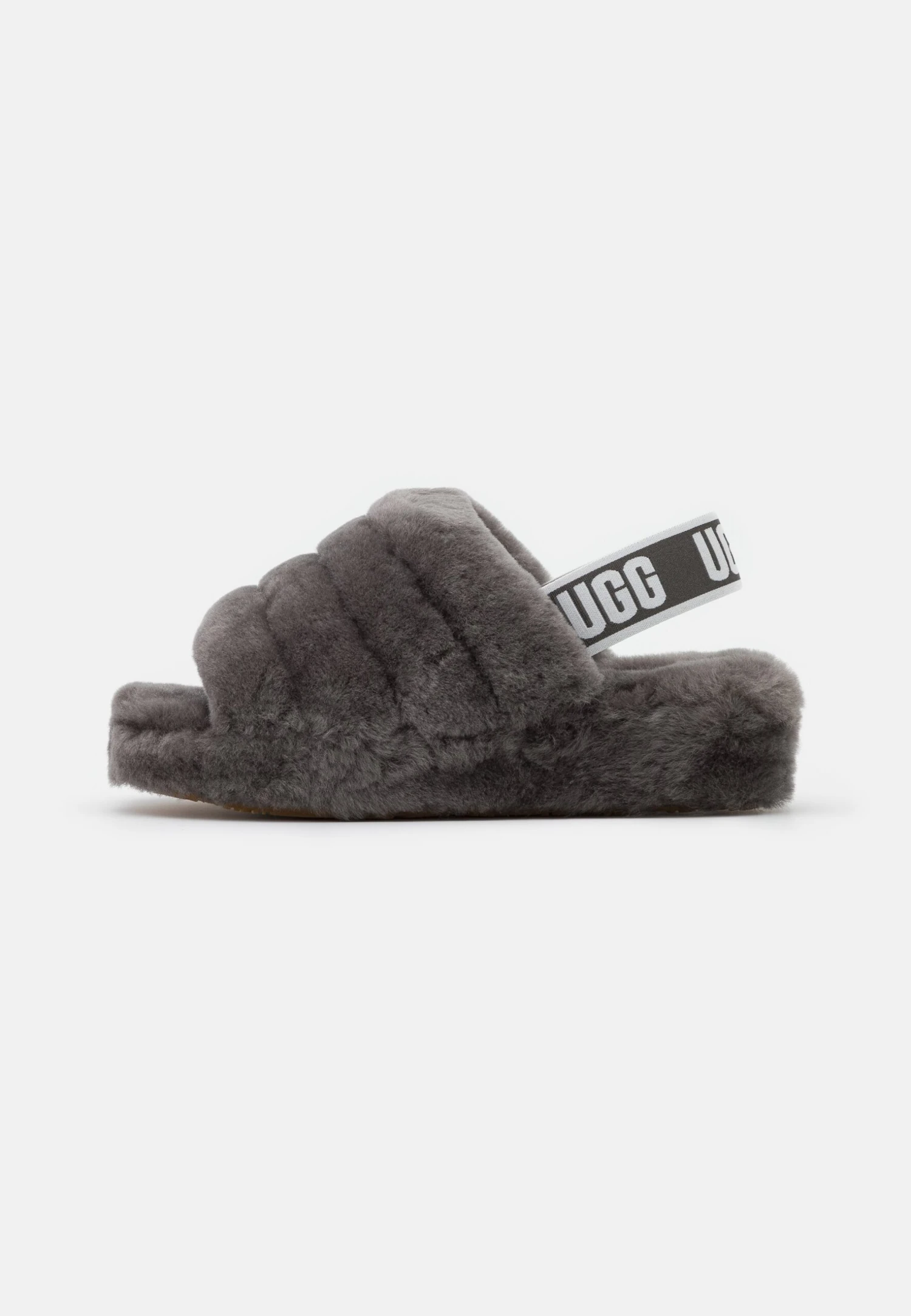 Ugg Fluff Yeah Slide - Pantuflas - Charcoal 2 Ugg Fluff Yeah Slide - Pantuflas - Charcoal - Imagen 2