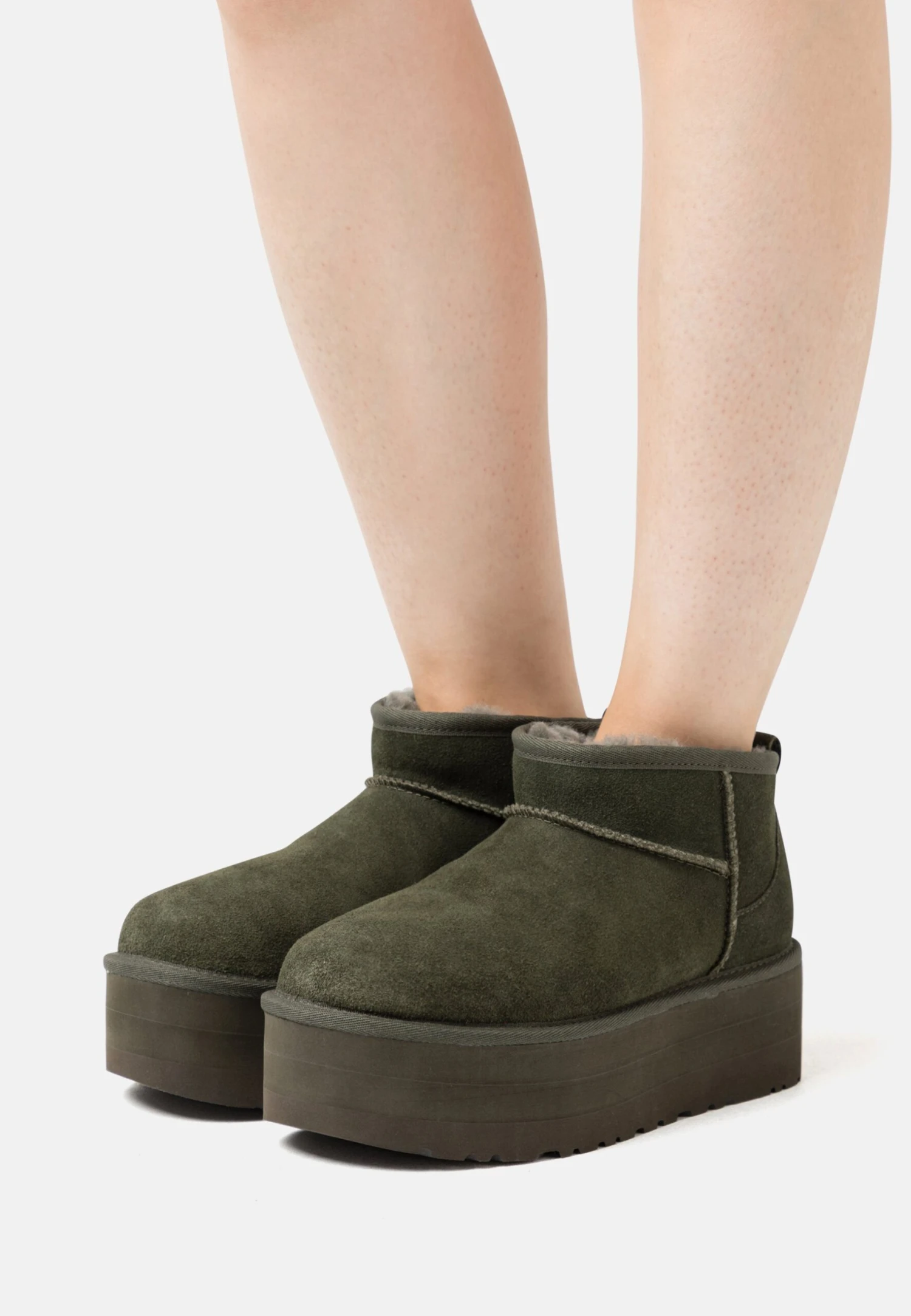 Ugg Classic Ultra Mini Platform - Botines Con Plataforma - Moss Green 1 Ugg Classic Ultra Mini Platform - Botines Con Plataforma - Moss Green