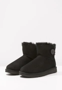 Ugg Mini Bailey Button - Botines Bajos - Black -Ugg f181174a8bf5455f88729cddee873a80